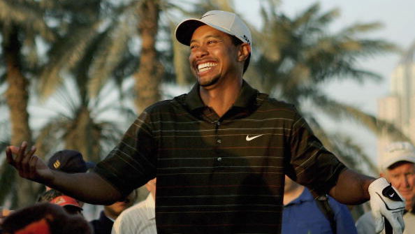 Tiger Woods as 'Mac Daddy Santa'