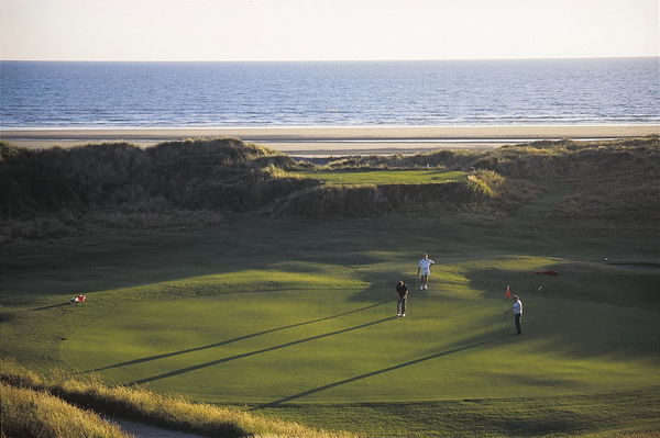 Wales: A golfer