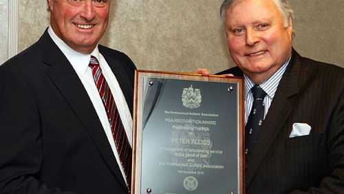 Alliss receives PGA award