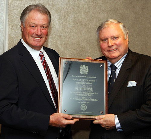 Alliss receives PGA award