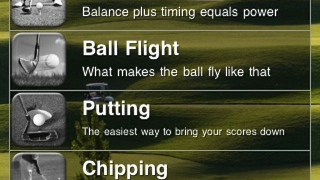 New golf coaching app for smartphones