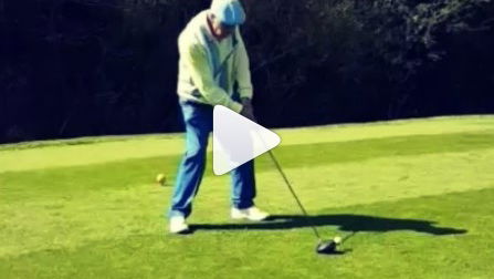 93-year-old golfer rips a driver off tee
