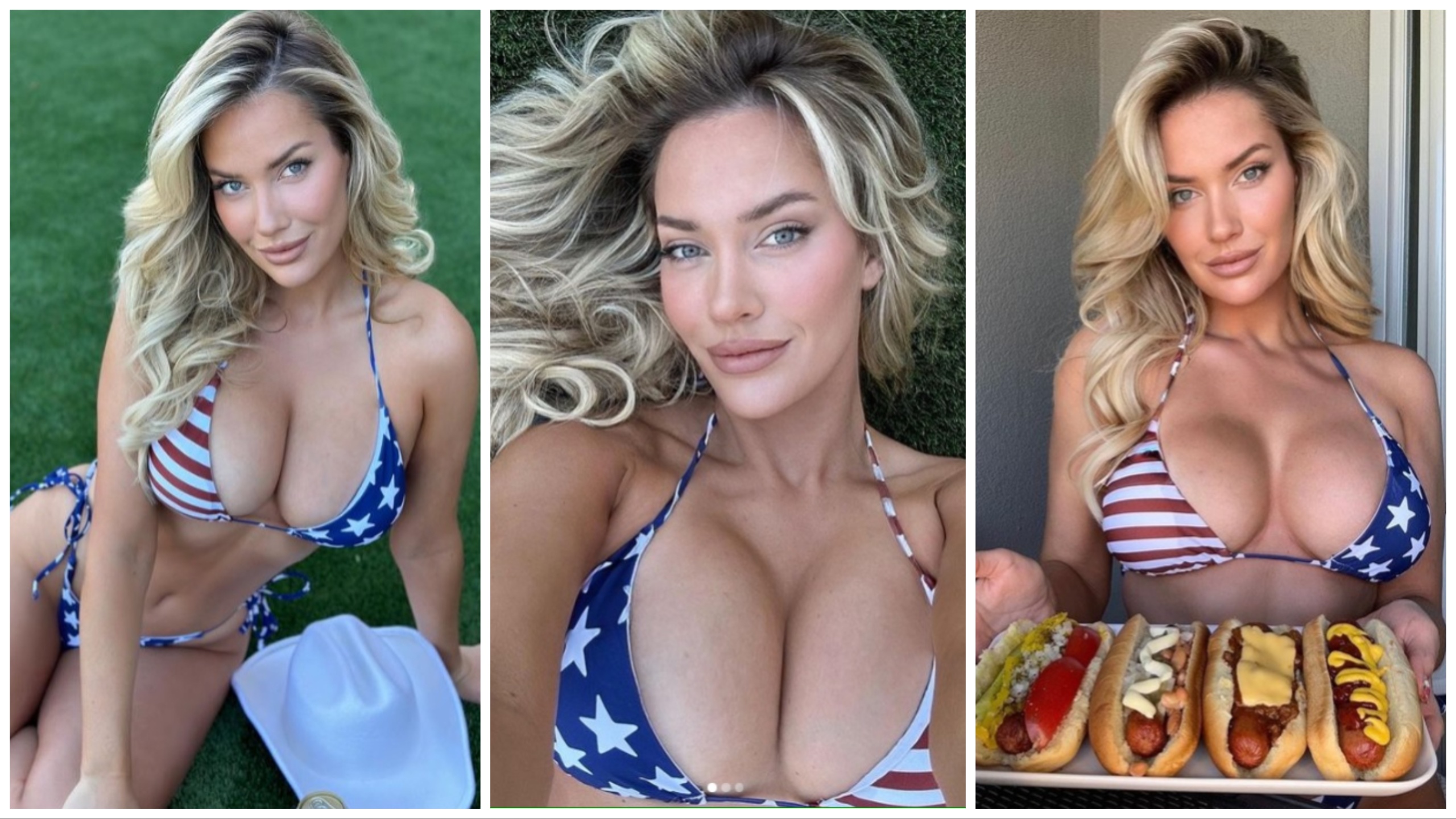 Paige Spiranac goes ALL OUT (with hot dogs!) to celebrate Independence Day GolfMagic