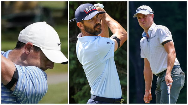 What do Rory McIlroy, Billy Horschel and Justin Thomas wear on their arms?