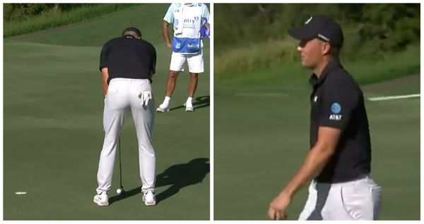 Jordan Spieth CALLS OUT chatty fan for gambling over his knee knocker putt