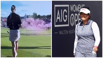 Lilia Vu wins AIG Women's Open as protester storms 17th green