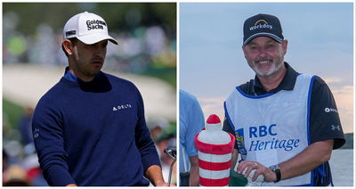 Watch this legendary tour caddie look EXASPERATED with Patrick Cantlay!