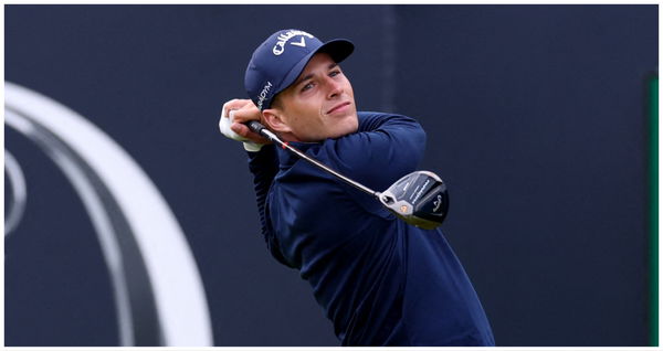 WATCH: Home favourite plays other-worldly pot bunker shot at The Open!