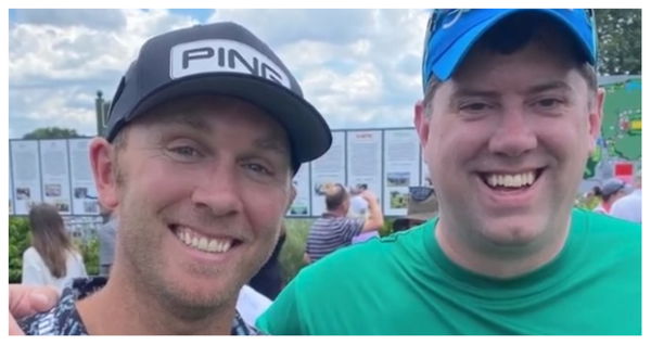 PGA Tour pro Seamus Power meets super fan at Travelers Championship