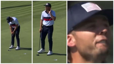 Sam Burns goes all Patrick Reed as he gives it large to European fans