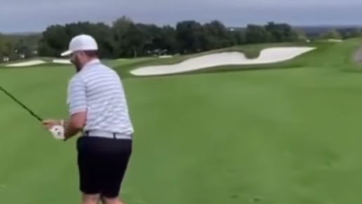 What is the GOLF RULE when you DEFLECT YOUR OWN GOLF SHOT?!