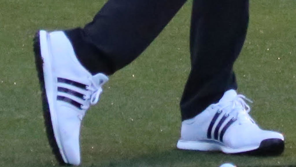 Dustin Johnson spotted wearing never before seen adidas Golf shoes!