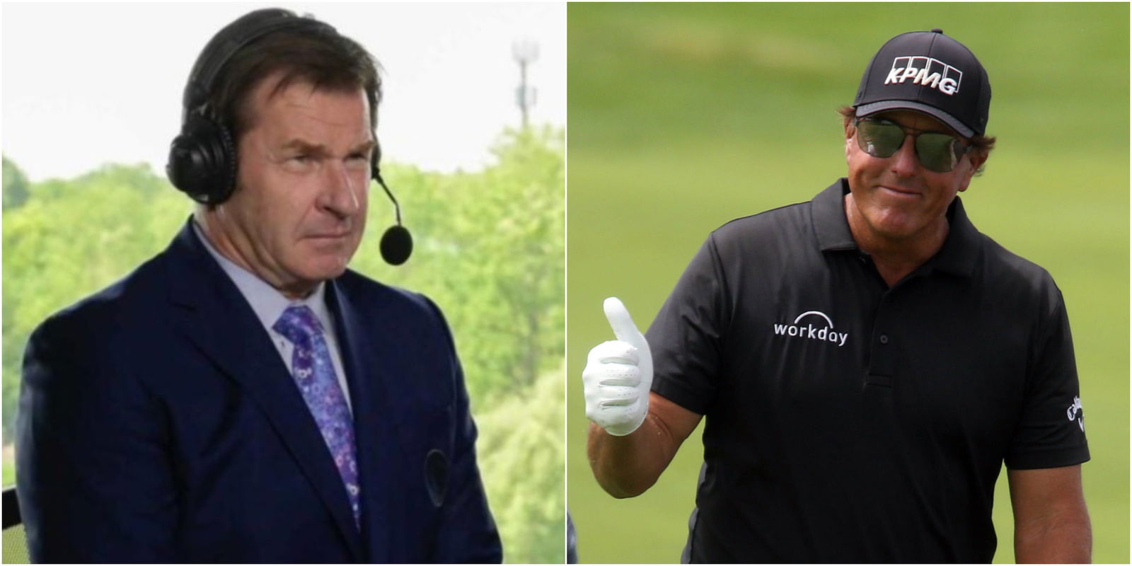 Phil Mickelson: Watch Lefty BAMBOOZLE Sir Nick Faldo on PGA Tour
