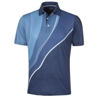 GALVIN GREEN MICO VENTIL8 PLUS POLO SHIRT - ENSIGN BLUE/NIAGRA BLUE/NAVY