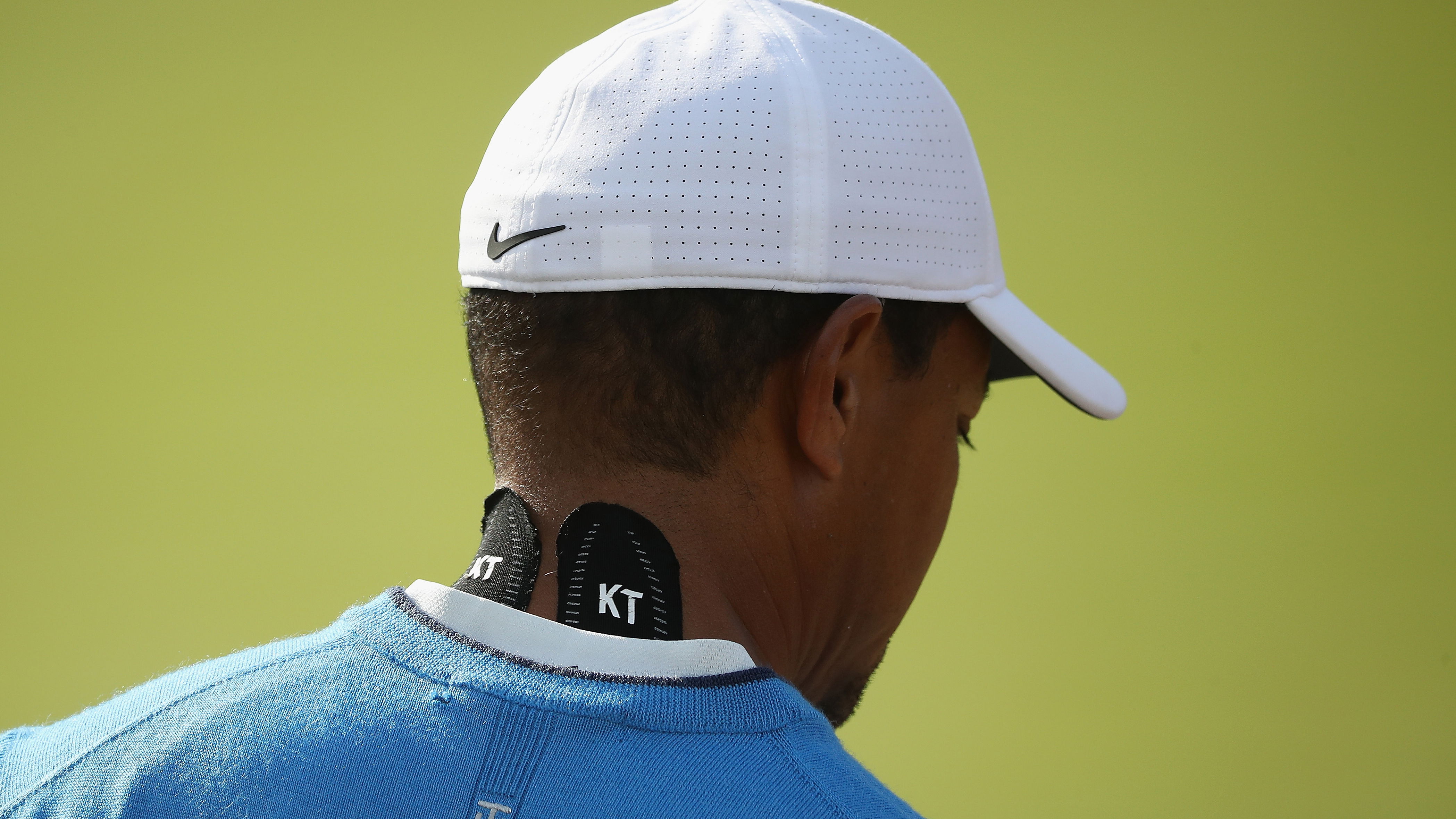 Here's the real reason Tiger Woods has tape on his neck at The Open