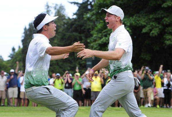 Spieth makes ace on simulator, goes nuts with friends