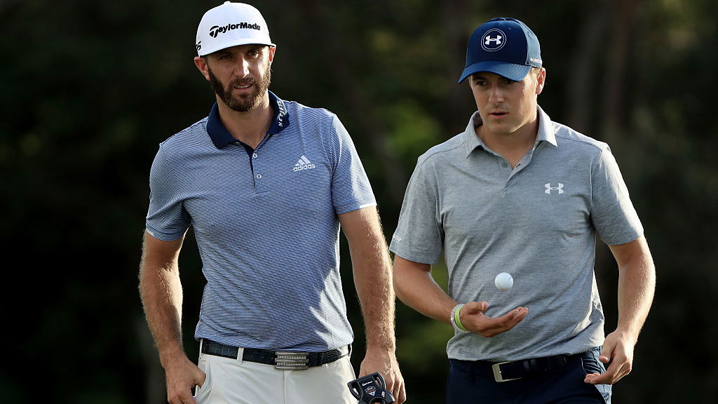 jordan spieth dustin johnson masters