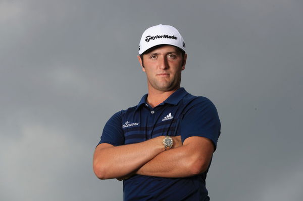 jon rahm hits flop shot with a 6 iron