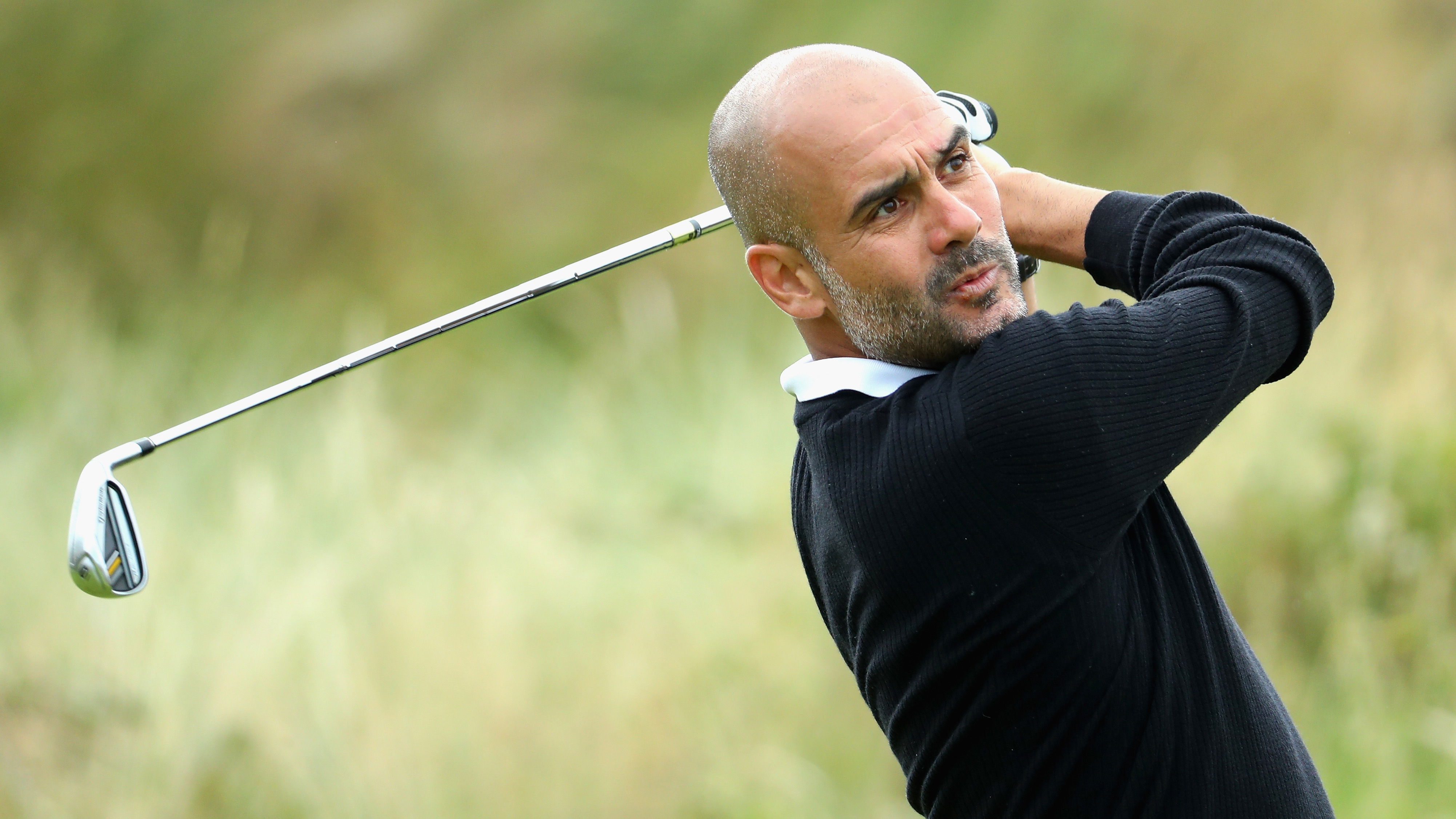 Pep Guardiola celebrates Man City Premier League triumph on golf course