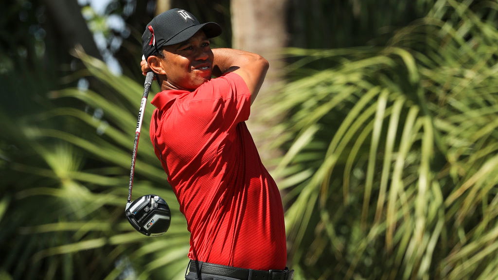 Woods plays Valspar practice round with Ryder Cup captain & V captains - paired with Spieth