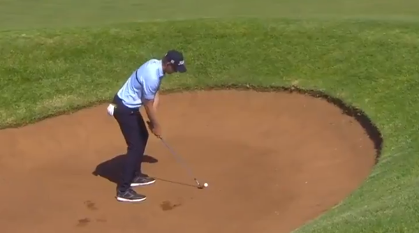 JB Hansen SHANKS bunker shot, but it ends up being INCREDIBLE!