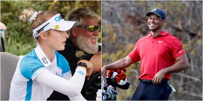 ICYMI, Nelly Korda meeting Tiger Woods for the FIRST time is the purest joy 