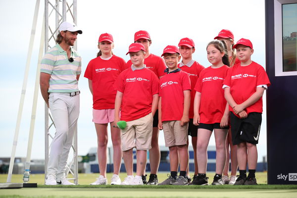 The Open: Tommy Fleetwood meets youngsters as part of HSBC Golf Roots initiative