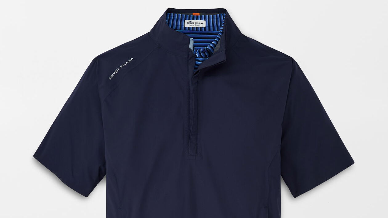 SHIELD SHORT SLEEVE HALF ZIP RAIN SHELL
