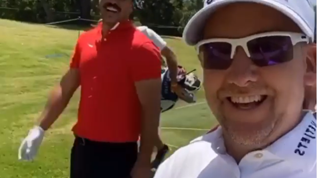 Ian Poulter posts hilarious video with Brooks Koepka at Charles Schwab