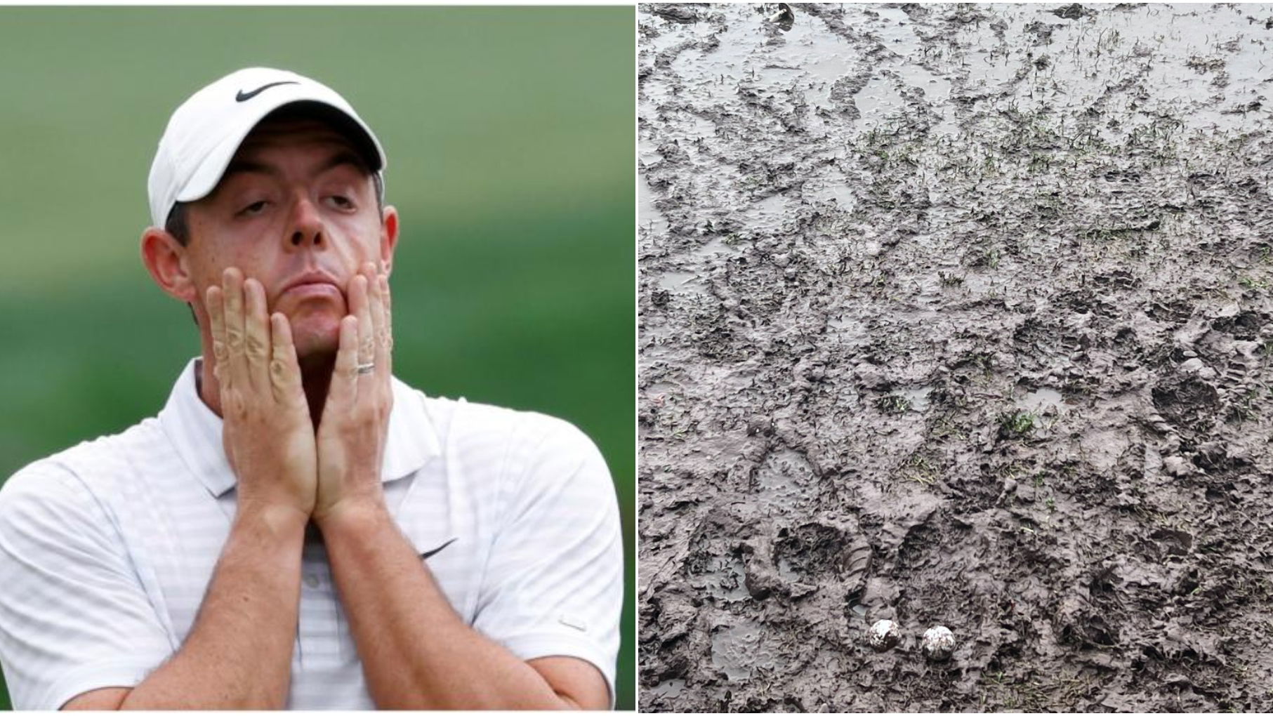PGA pro exasperated member asked why range looking like this is closed