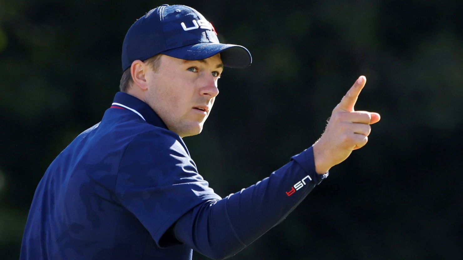 Jordan Spieth and Jon Rahm's caddie in BUST UP at the Ryder Cup!