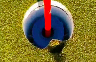Golf fans react as an UNLUCKY golfer misses out on a HOLE-IN-ONE!