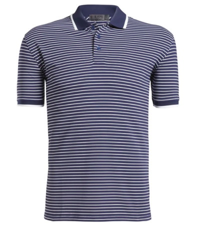 PERFORATED STRIPE POLO