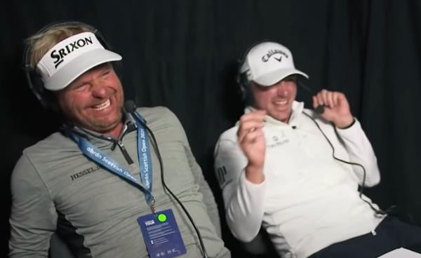 Matt Wallace and Soren Kjeldsen pull FAKE PUNDIT PRANK at the Scottish Open