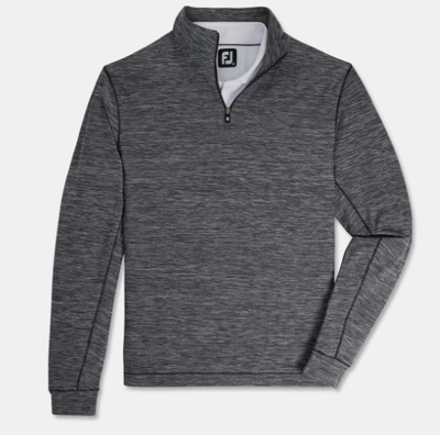 SPACE DYE BRUSHED BACK JERSEY QUARTER-ZIP