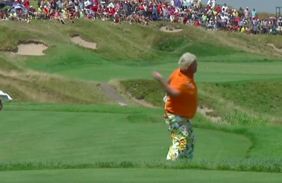 WATCH: John Daly throws club in Lake Michigan at Whistling Straits in 2015 USPGA