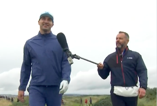 Former World Champion boxer Wladimir Klitschko enjoying Alfred Dunhill Pro-Am