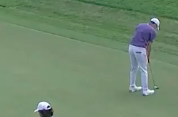 PGA Tour player DE-GREENS horror putt at Bermuda Championship