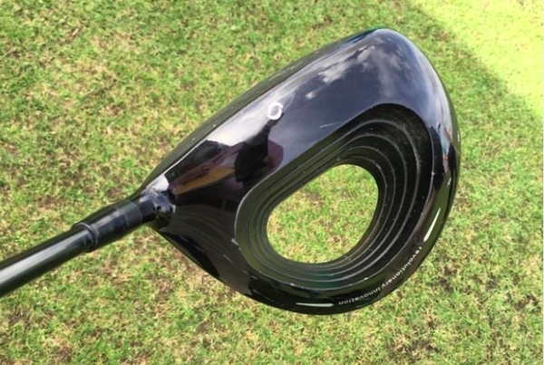 Are you allowed to use a driver with a hole in the club head?