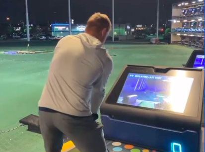 WATCH: Bryson DeChambeau hits BOMBS with Top Golf clubs