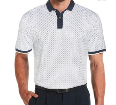 Men's EcoFocused Allover Mini Geo Print Golf Polo