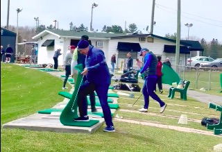 WATCH: Golfer gets sent flying by GUST OF WIND on driving range