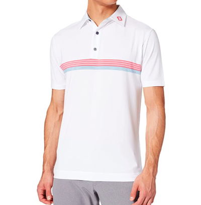 FootJoy Men's Lisle Engineereed Chesband Golf Shirt