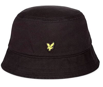 Lyle & Scott Cotton Twill Bucket Hat True Black