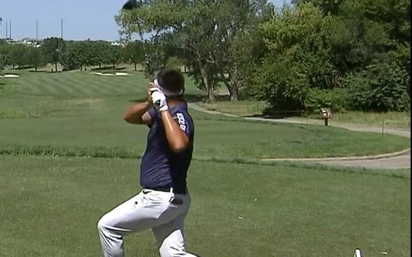 WATCH: PGA Tour hopeful's unique swing at Korn Ferry Tour season-ending finale