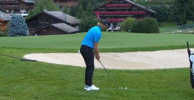 DP World Tour player hits bizarre shot through bunker at Omega European Masters