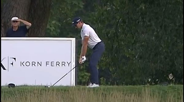 Korn Ferry Tour player drives 432-YARD PAR-4 over giant lake!