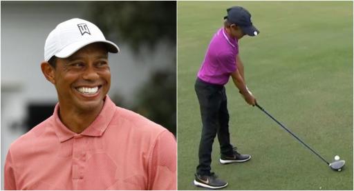 Tiger Woods RESPONDS after being asked whether he will play in PNC with Charlie