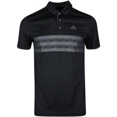 ADIDAS GOLF SHIRT - CORE THREE STRIPES