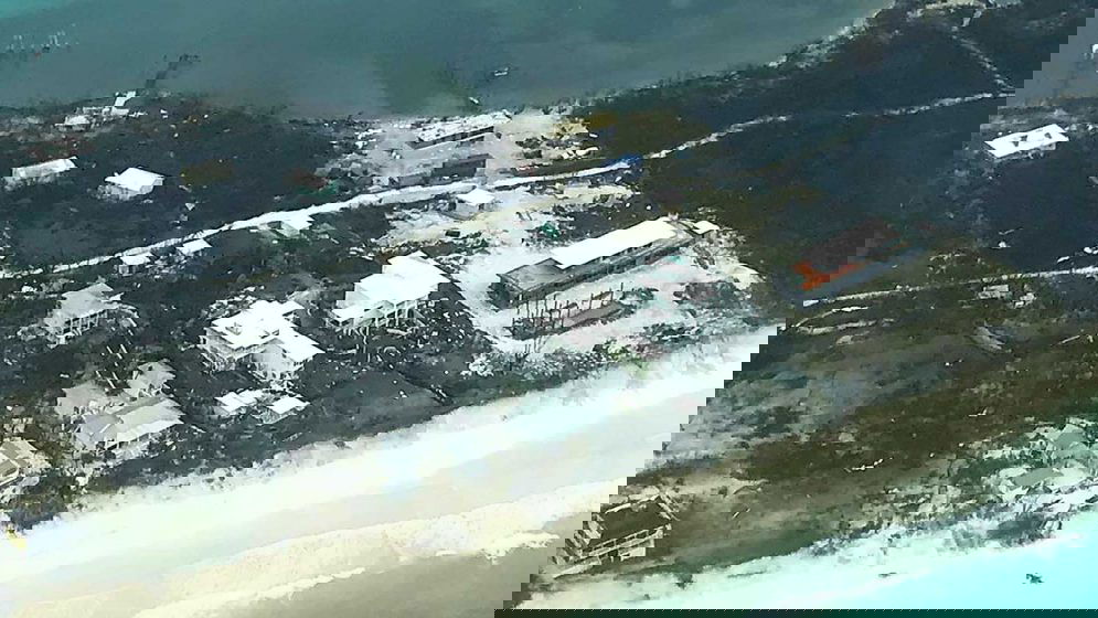 The Abaco Club hit by Hurricane Dorian